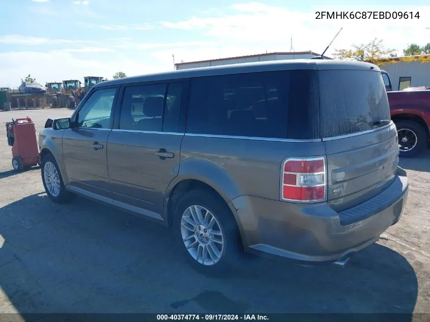 2014 Ford Flex Sel VIN: 2FMHK6C87EBD09614 Lot: 40374774