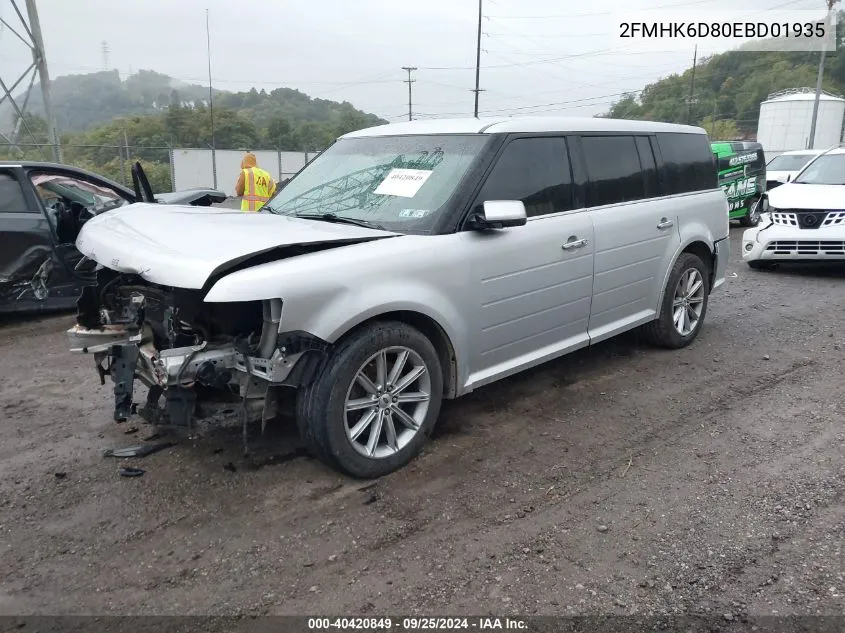 2014 Ford Flex Limited VIN: 2FMHK6D80EBD01935 Lot: 40420849