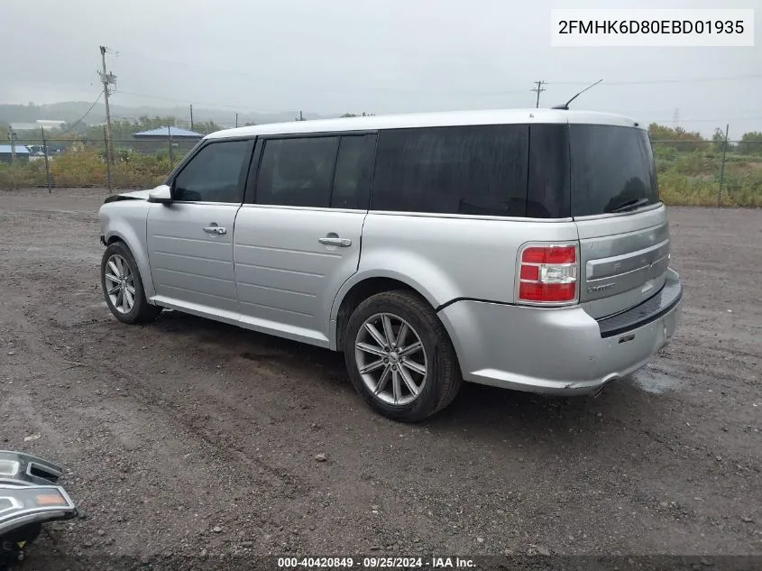 2014 Ford Flex Limited VIN: 2FMHK6D80EBD01935 Lot: 40420849