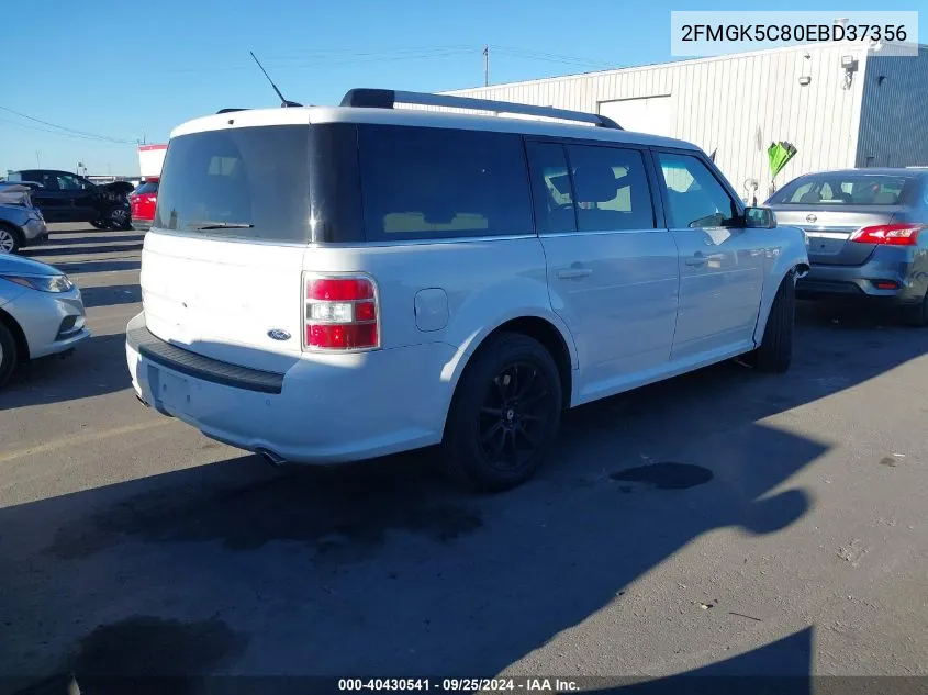 2014 Ford Flex Sel VIN: 2FMGK5C80EBD37356 Lot: 40430541