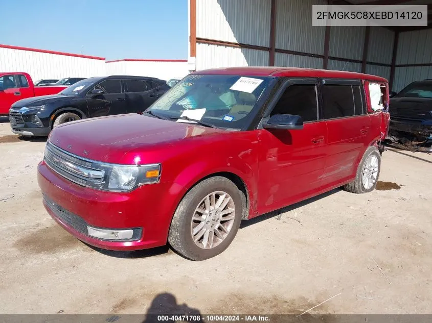 2014 Ford Flex Sel VIN: 2FMGK5C8XEBD14120 Lot: 40471708