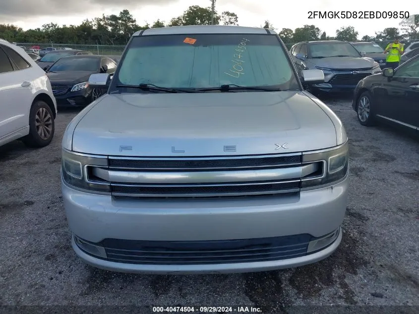 2014 Ford Flex Limited VIN: 2FMGK5D82EBD09850 Lot: 40474504