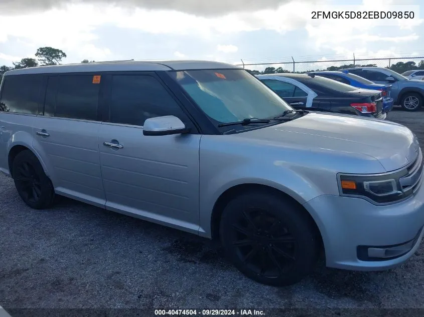 2014 Ford Flex Limited VIN: 2FMGK5D82EBD09850 Lot: 40474504