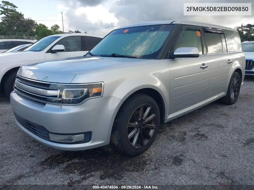 2014 Ford Flex Limited VIN: 2FMGK5D82EBD09850 Lot: 40474504