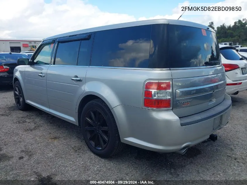 2014 Ford Flex Limited VIN: 2FMGK5D82EBD09850 Lot: 40474504