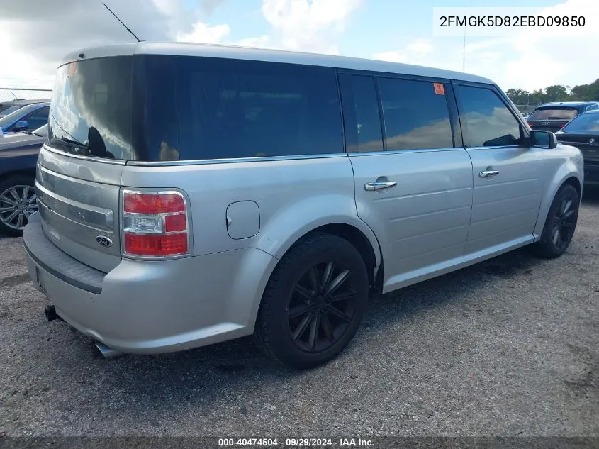 2014 Ford Flex Limited VIN: 2FMGK5D82EBD09850 Lot: 40474504