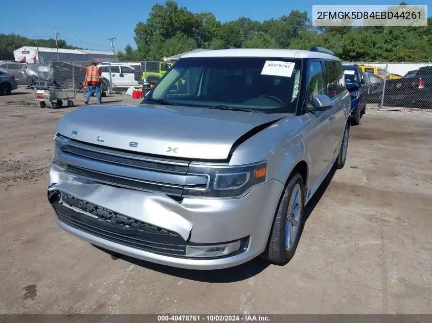 2014 Ford Flex Limited VIN: 2FMGK5D84EBD44261 Lot: 40478761