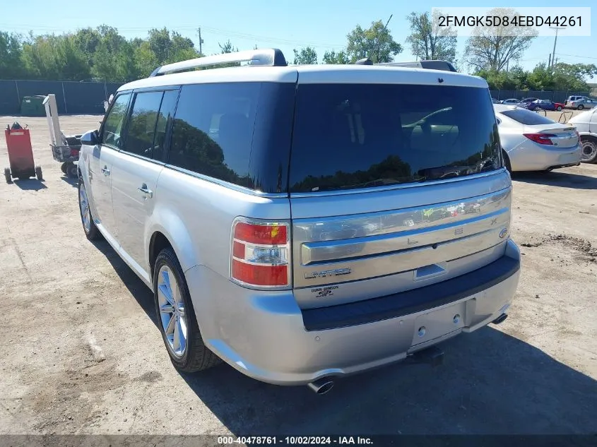 2014 Ford Flex Limited VIN: 2FMGK5D84EBD44261 Lot: 40478761