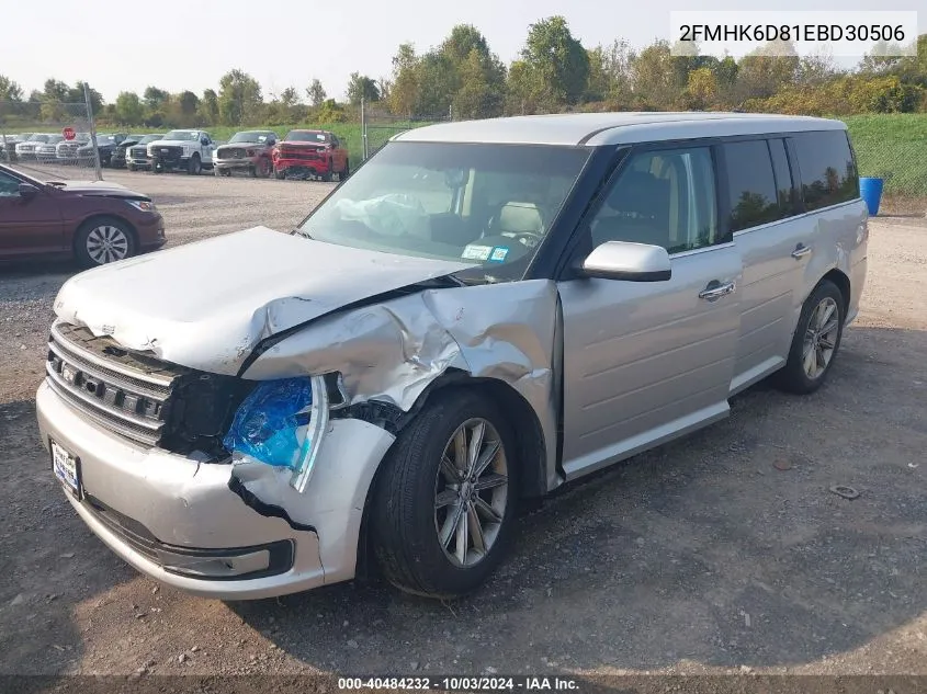 2014 Ford Flex Limited VIN: 2FMHK6D81EBD30506 Lot: 40484232