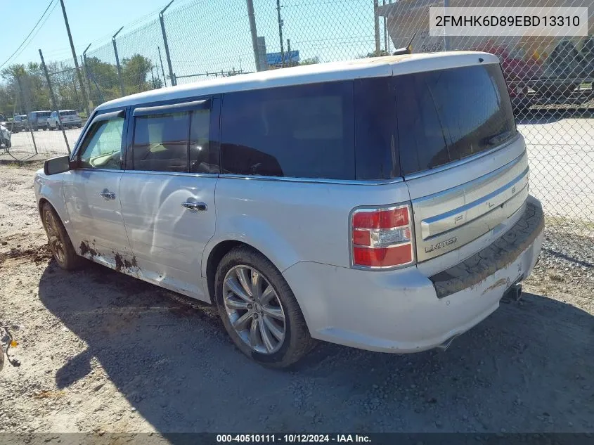 2014 Ford Flex Limited VIN: 2FMHK6D89EBD13310 Lot: 40510111