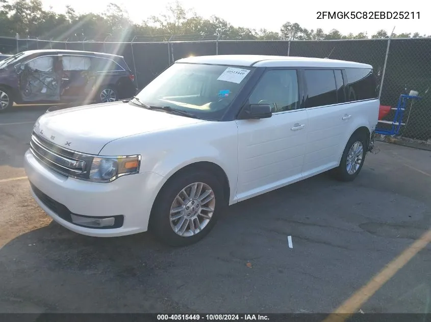 2014 Ford Flex Sel VIN: 2FMGK5C82EBD25211 Lot: 40515449