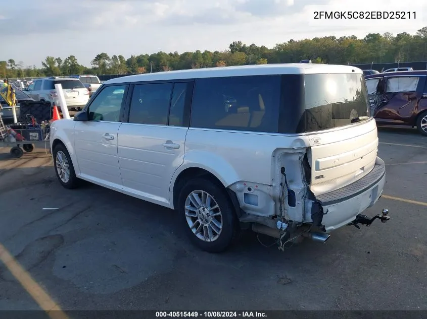 2014 Ford Flex Sel VIN: 2FMGK5C82EBD25211 Lot: 40515449