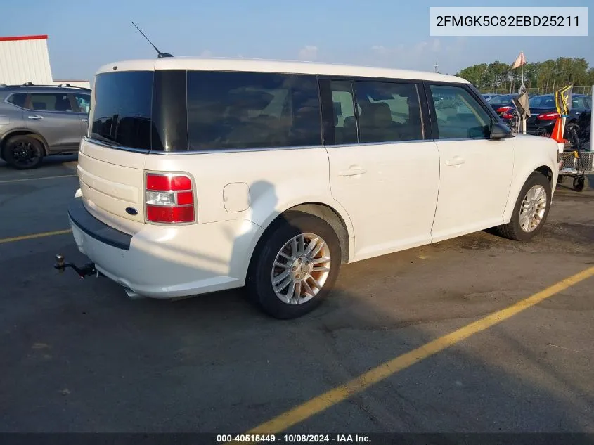 2014 Ford Flex Sel VIN: 2FMGK5C82EBD25211 Lot: 40515449