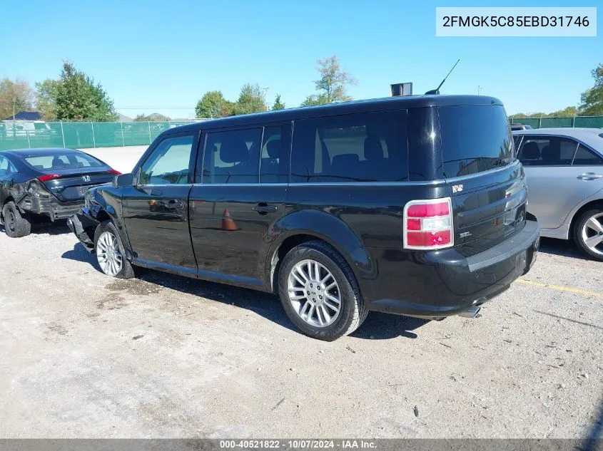 2014 Ford Flex Sel VIN: 2FMGK5C85EBD31746 Lot: 40521822