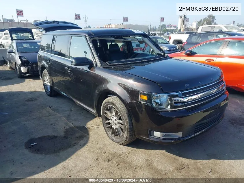 2014 Ford Flex Sel VIN: 2FMGK5C87EBD02720 Lot: 40540429