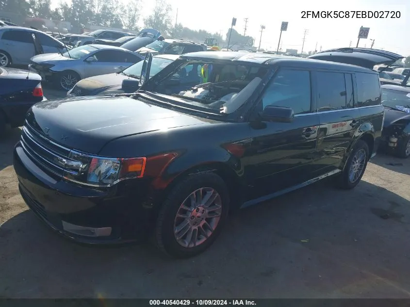 2014 Ford Flex Sel VIN: 2FMGK5C87EBD02720 Lot: 40540429