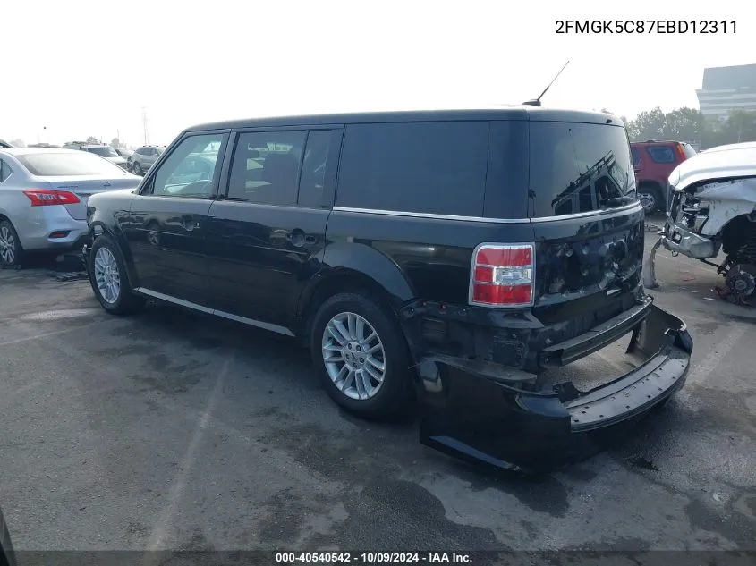 2014 Ford Flex Sel VIN: 2FMGK5C87EBD12311 Lot: 40540542