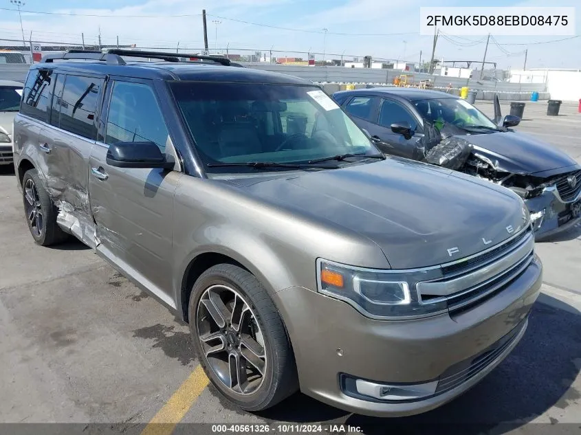 2014 Ford Flex Limited VIN: 2FMGK5D88EBD08475 Lot: 40561326