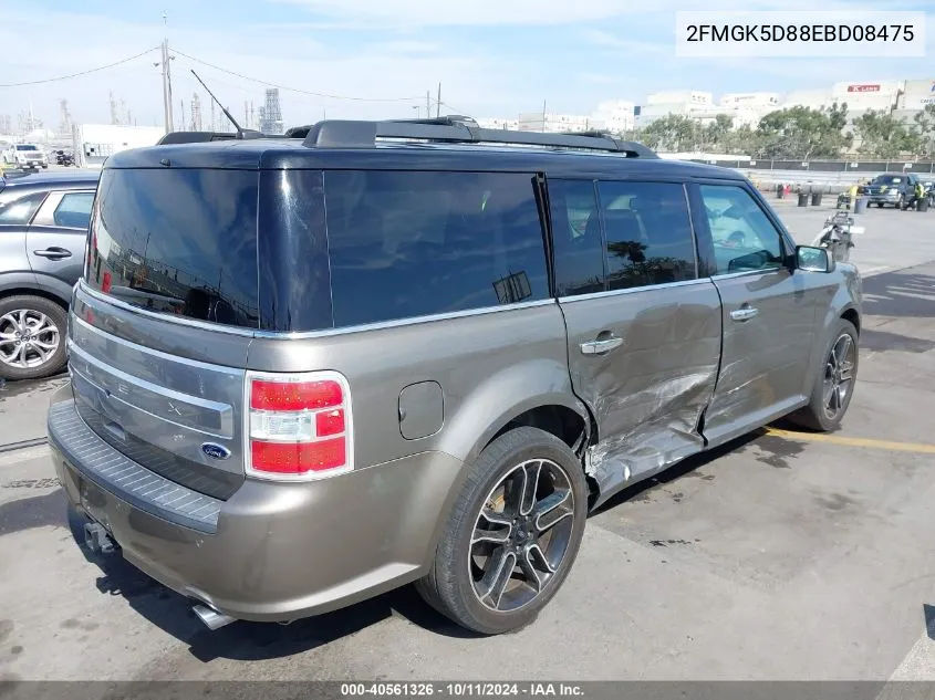 2014 Ford Flex Limited VIN: 2FMGK5D88EBD08475 Lot: 40561326