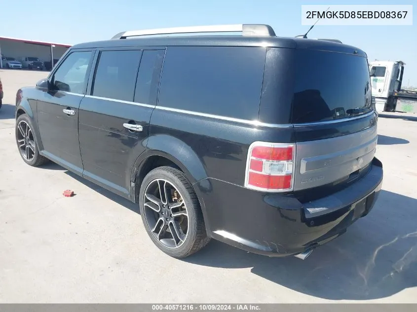 2014 Ford Flex Limited VIN: 2FMGK5D85EBD08367 Lot: 40571216