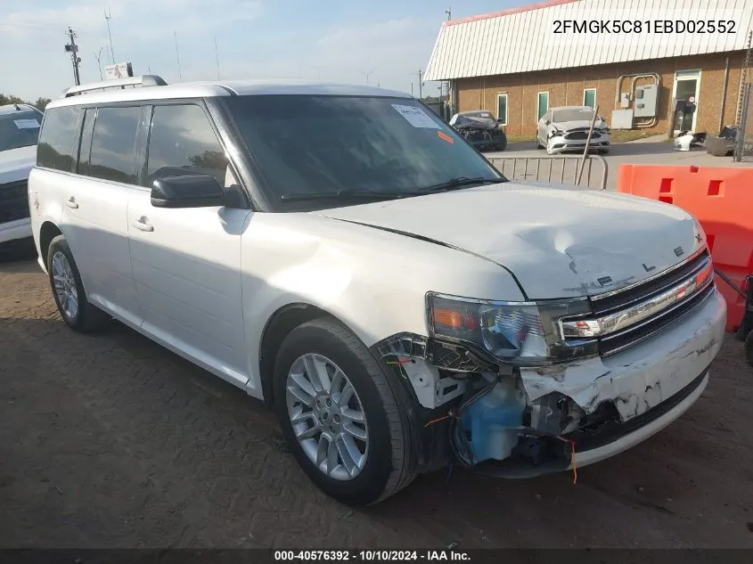 2FMGK5C81EBD02552 2014 Ford Flex Sel