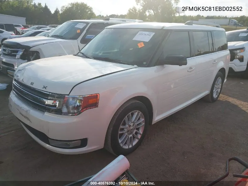 2FMGK5C81EBD02552 2014 Ford Flex Sel