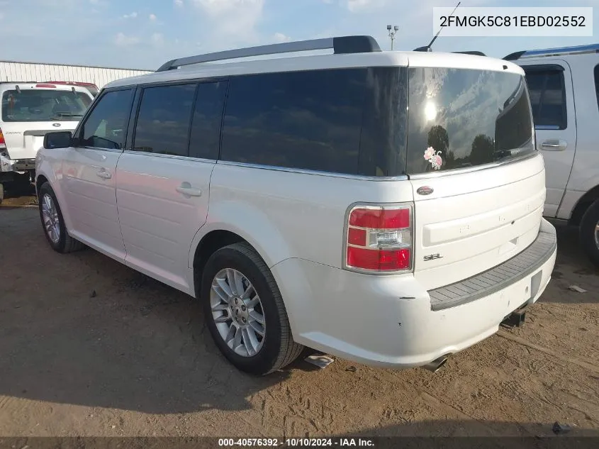 2FMGK5C81EBD02552 2014 Ford Flex Sel