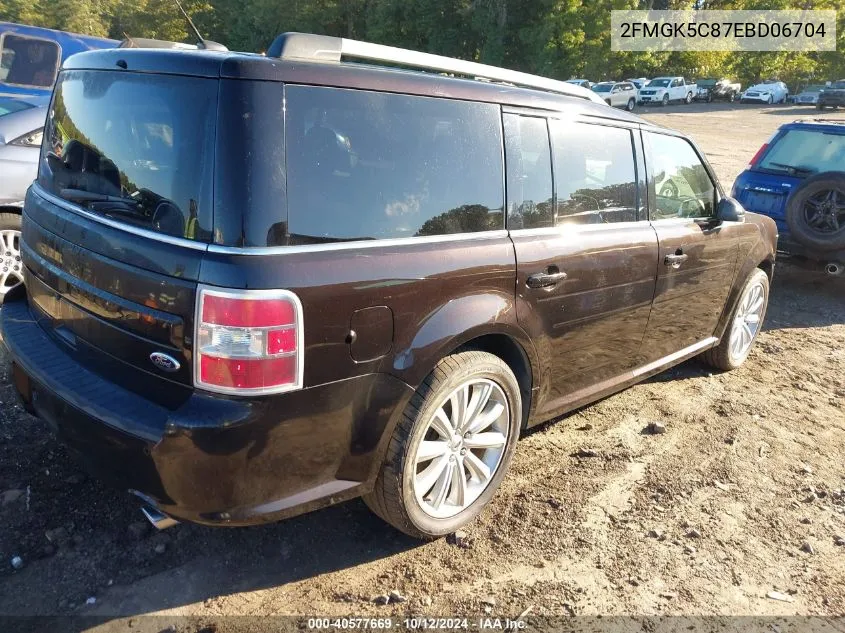 2014 Ford Flex Sel VIN: 2FMGK5C87EBD06704 Lot: 40577669