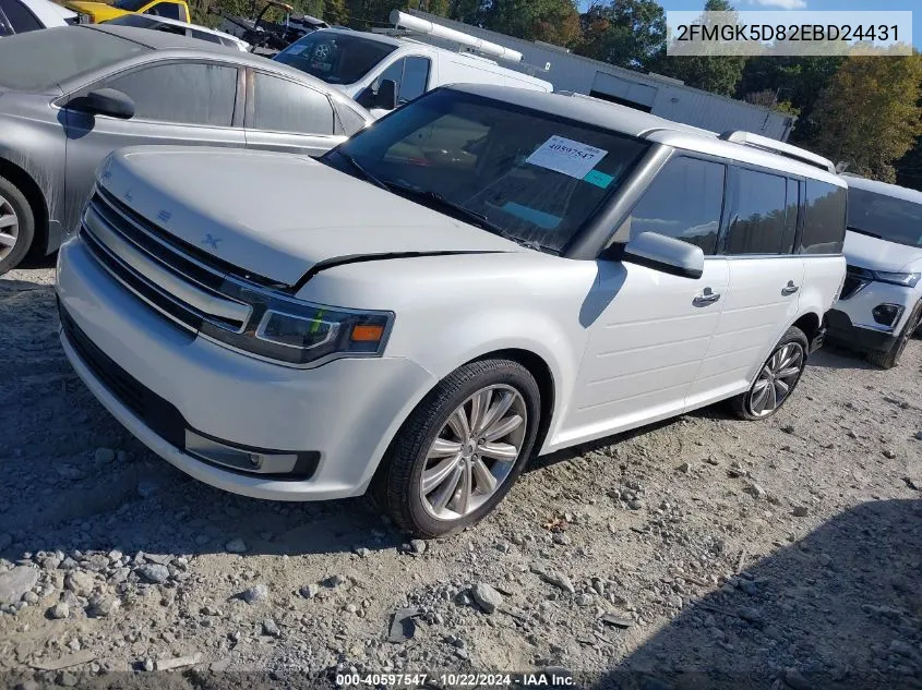 2014 Ford Flex Limited VIN: 2FMGK5D82EBD24431 Lot: 40597547