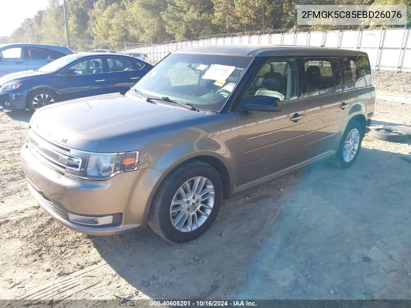 2014 Ford Flex Sel VIN: 2FMGK5C85EBD26076 Lot: 40605201