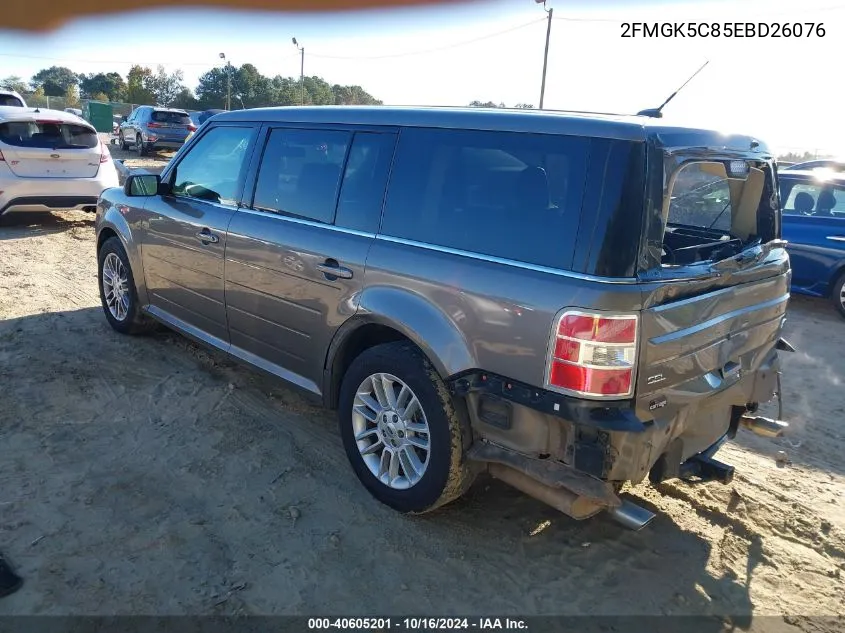 2014 Ford Flex Sel VIN: 2FMGK5C85EBD26076 Lot: 40605201