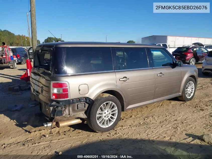 2014 Ford Flex Sel VIN: 2FMGK5C85EBD26076 Lot: 40605201