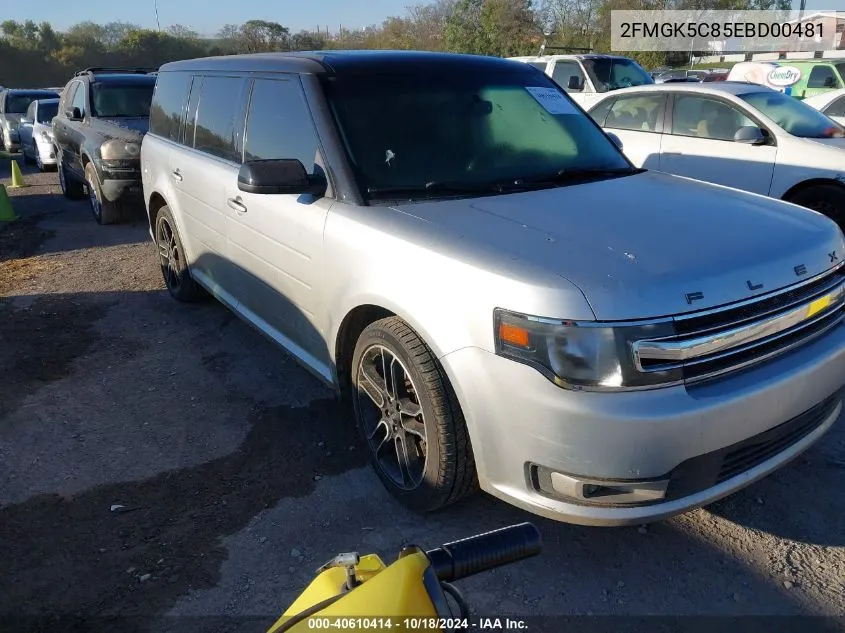 2014 Ford Flex Sel VIN: 2FMGK5C85EBD00481 Lot: 40610414