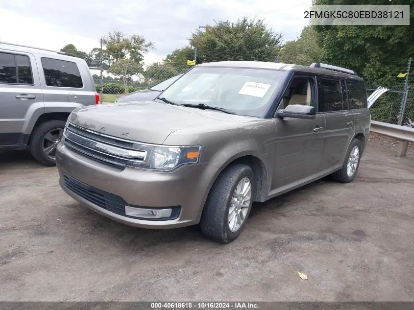 2014 Ford Flex Sel VIN: 2FMGK5C80EBD38121 Lot: 40618618