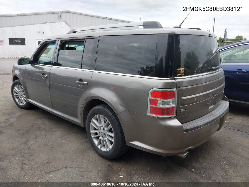 2014 Ford Flex Sel VIN: 2FMGK5C80EBD38121 Lot: 40618618