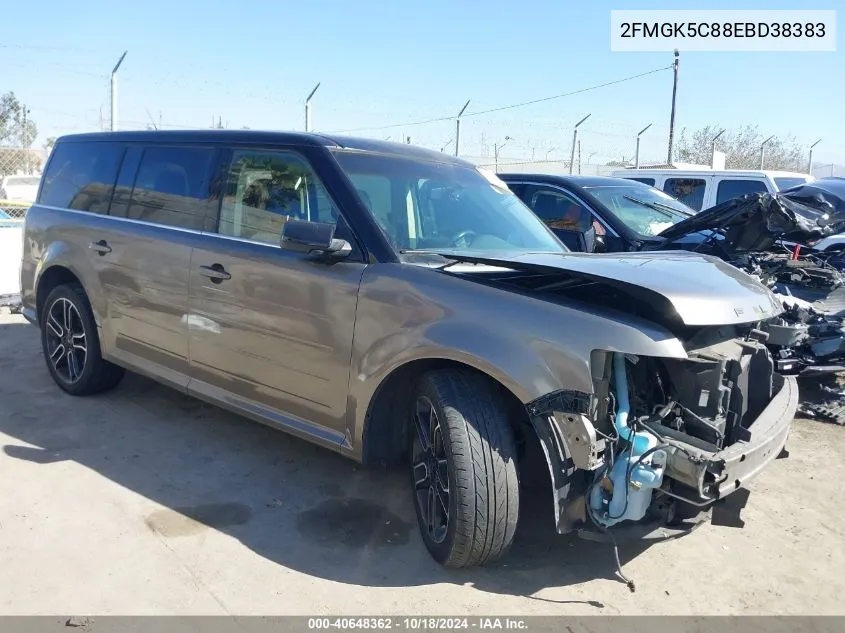 2014 Ford Flex Sel VIN: 2FMGK5C88EBD38383 Lot: 40648362