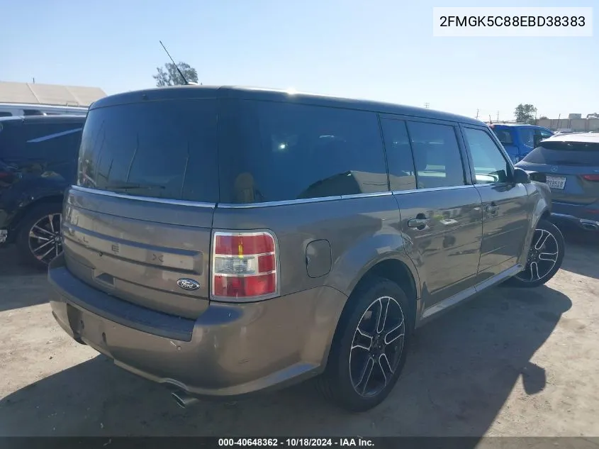 2014 Ford Flex Sel VIN: 2FMGK5C88EBD38383 Lot: 40648362