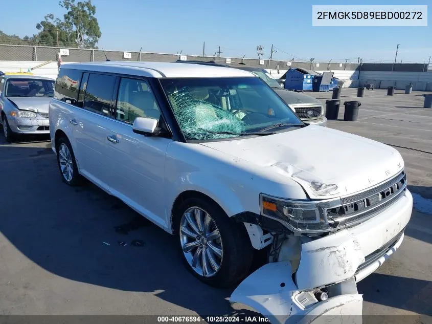 2014 Ford Flex Limited VIN: 2FMGK5D89EBD00272 Lot: 40676594