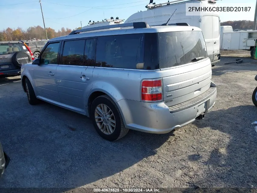 2014 Ford Flex Sel VIN: 2FMHK6C83EBD20187 Lot: 40678525