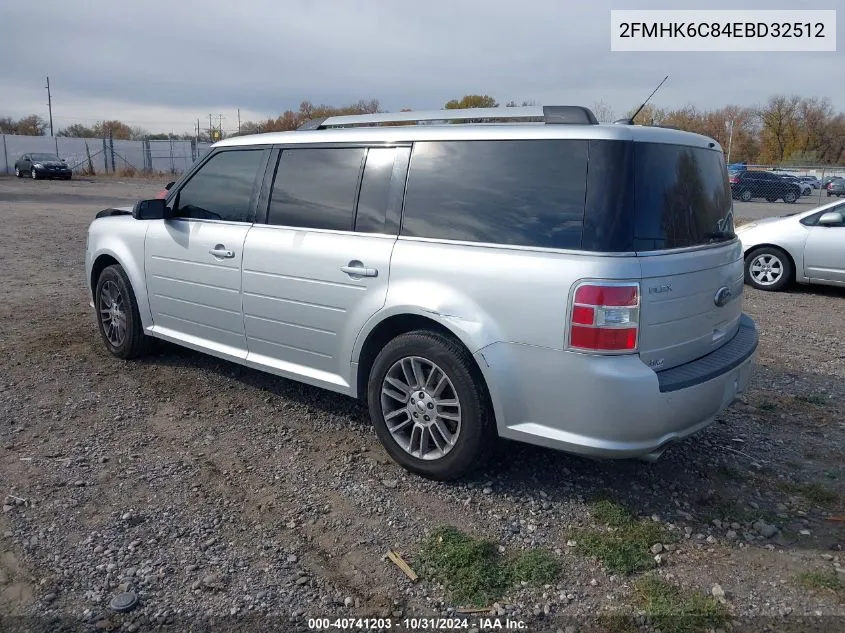 2014 Ford Flex Sel VIN: 2FMHK6C84EBD32512 Lot: 40741203