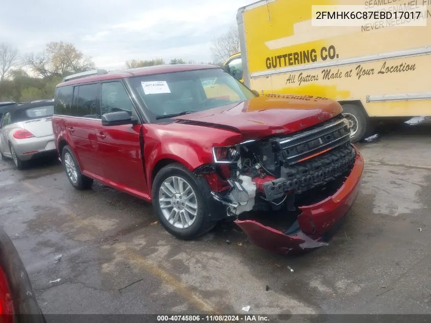 2014 Ford Flex Sel VIN: 2FMHK6C87EBD17017 Lot: 40745806