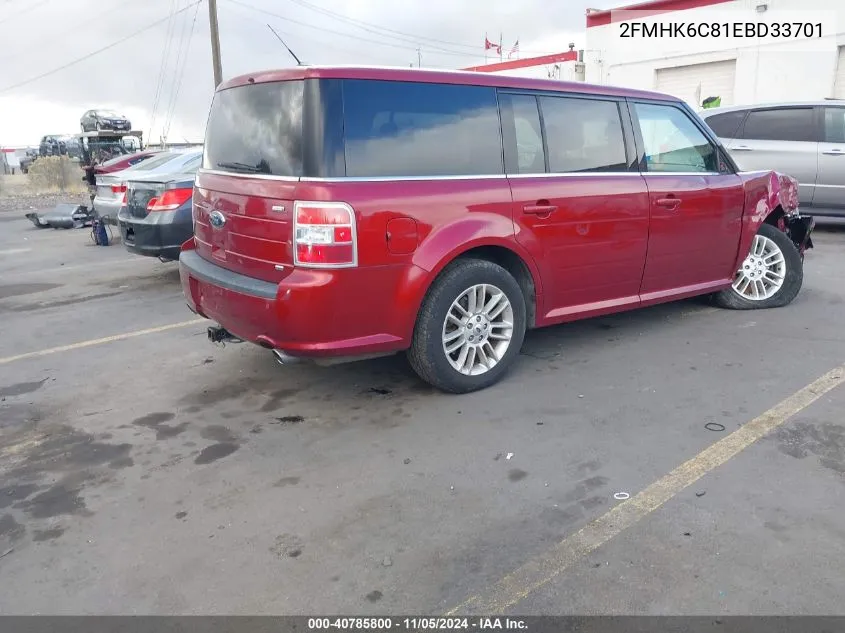 2014 Ford Flex Sel VIN: 2FMHK6C81EBD33701 Lot: 40785800