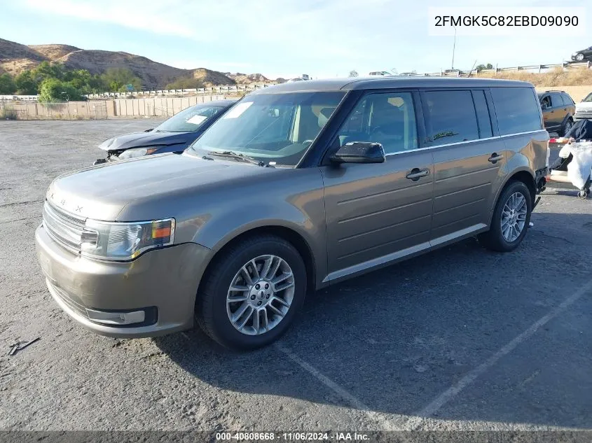 2014 Ford Flex Sel VIN: 2FMGK5C82EBD09090 Lot: 40808668