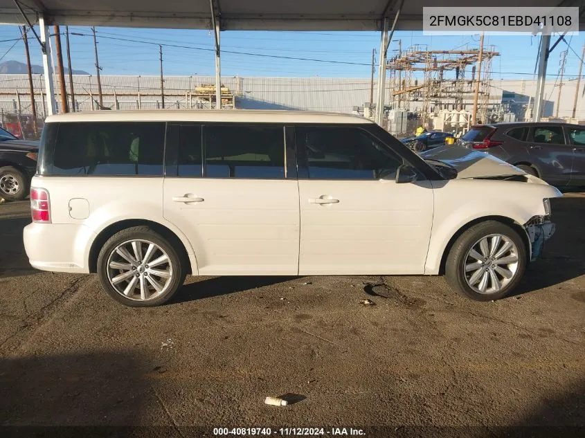 2014 Ford Flex Sel VIN: 2FMGK5C81EBD41108 Lot: 40819740