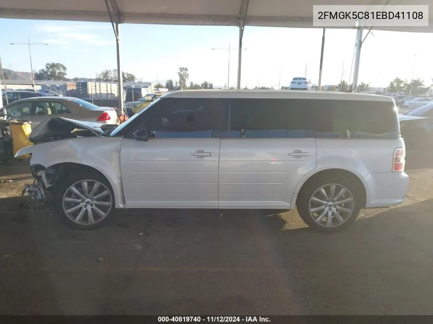 2014 Ford Flex Sel VIN: 2FMGK5C81EBD41108 Lot: 40819740