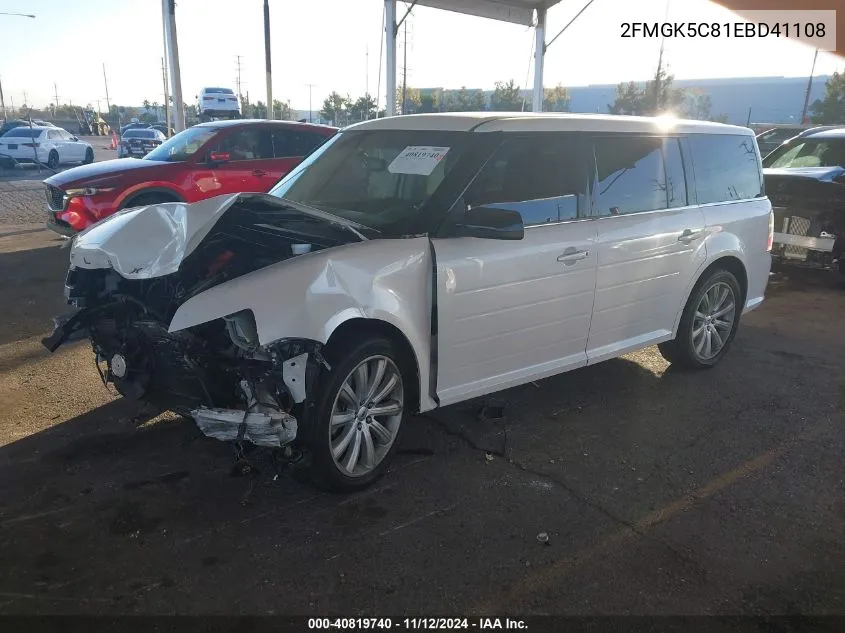 2014 Ford Flex Sel VIN: 2FMGK5C81EBD41108 Lot: 40819740