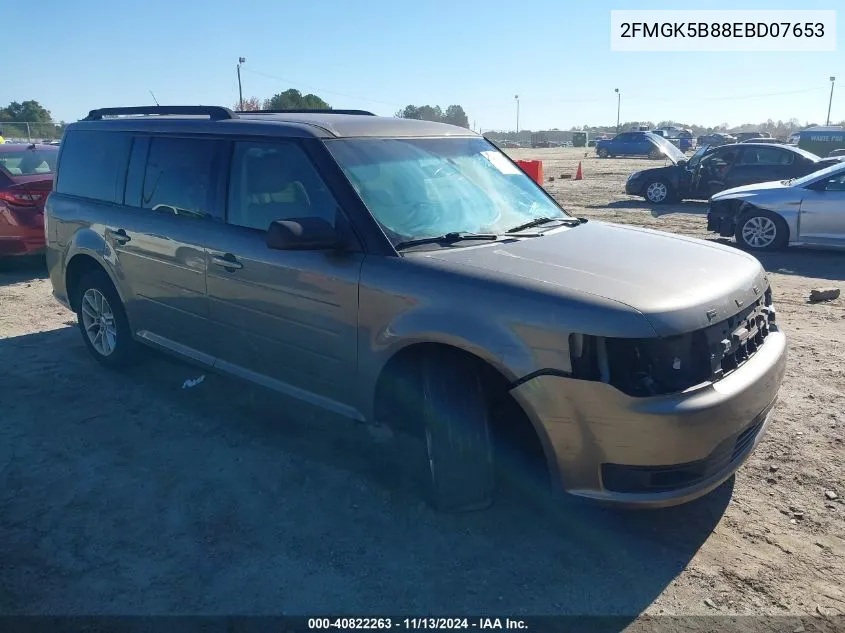 2FMGK5B88EBD07653 2014 Ford Flex Se