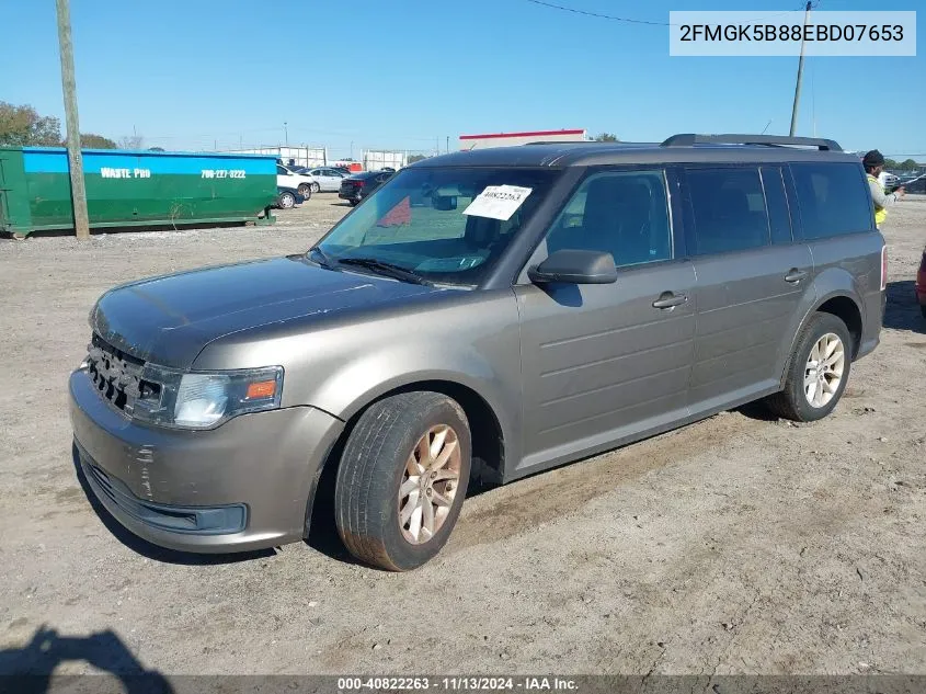 2FMGK5B88EBD07653 2014 Ford Flex Se