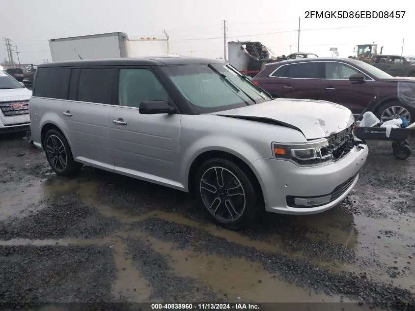 2014 Ford Flex Limited VIN: 2FMGK5D86EBD08457 Lot: 40838960