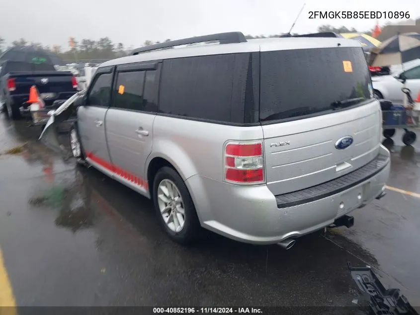 2014 Ford Flex Se VIN: 2FMGK5B85EBD10896 Lot: 40852196